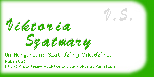 viktoria szatmary business card